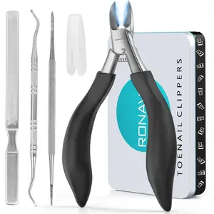 IngrownToenail Relief ️ | Professional Ingrown Toenail Clippers for Thick Nails & Fungal Nails | Ergonomic Handle Design for Seniors & Adults | Comfort Grip | Stainless Steel Pedicure Tool | Best Gift for Parents (Mom/Dad) | Foot Care Essential