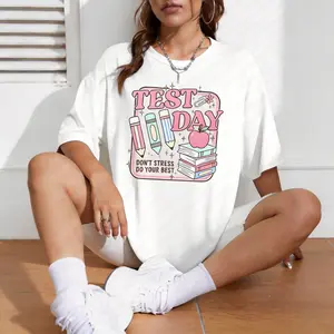 Comfort Colors Teacher Testing Shirt, Matching State Testing Graphic Tee, Test Day Teacher Outfit, Teacher Team Gift