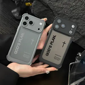 GOD’S PLAN Cross Isaiah for iPhone Samsung Galaxy Case iPhone 17Pro Max Air 16E 15Plus 14 13 Phone Case, Four-corner anti-drop airbags, God's Gift, Faith, Just, personality, Gradient, Protective Silicone Cover, Protection Durable, Shockproof Drop.WC76