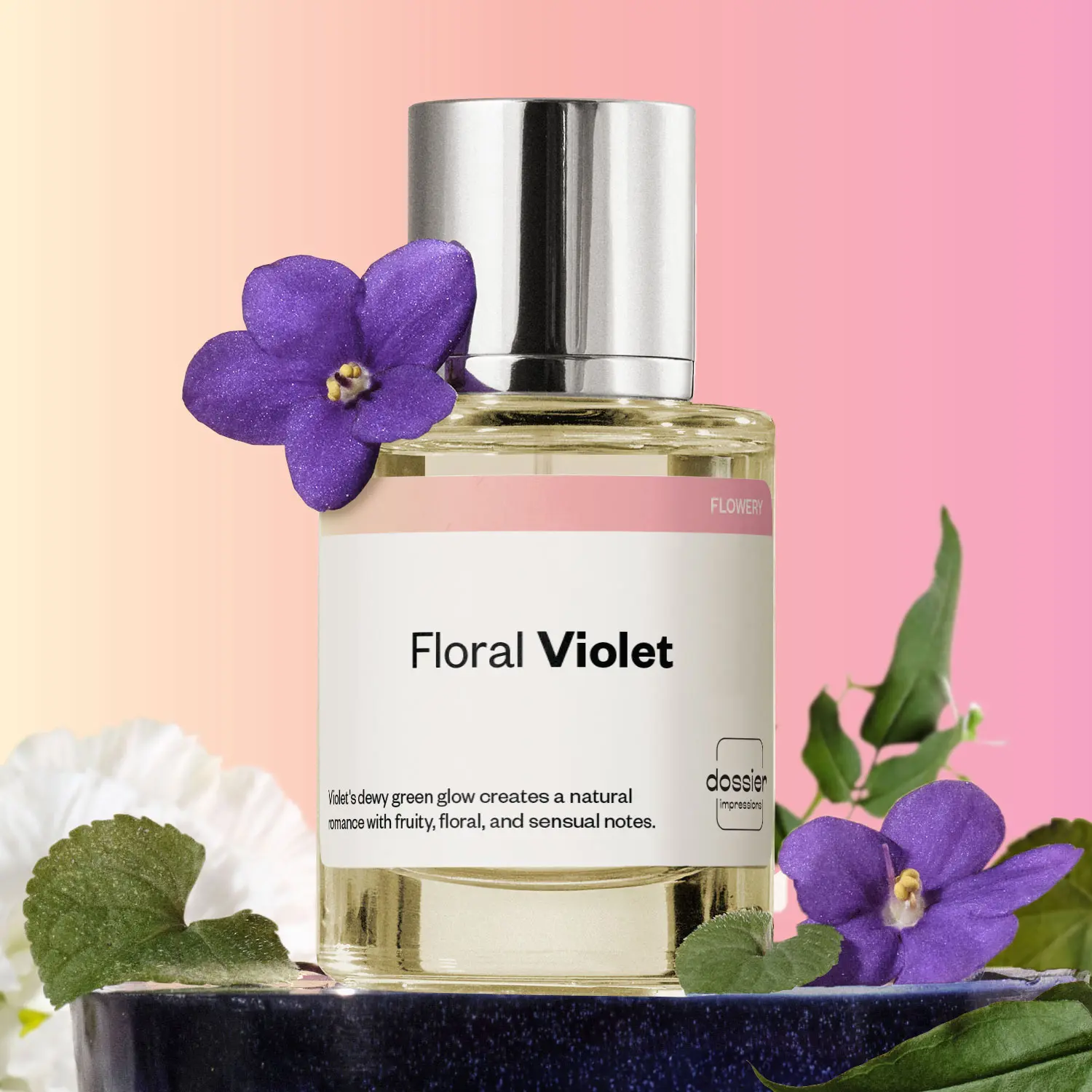 Floral Violet, Dossier, Women Perfume, Eau de Parfum, 50ml, Watermelon, Strawberry, Violet, Gardenia, Jasmine, Musk, Vanilla