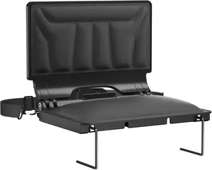 Jocoevol Stadium Seats with Back Support and Cushion, Portable Folding Comfort Bleacher Seats w/Shoulder Strap & Carry Handle for Sports Events Concerts Outdoor