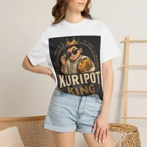 Kuripot King vintage money-saving character T-shirt | Thrifty Filipino design