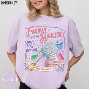 Youth + Adult  Retro Fairy Bakery Shirt, Sleeping Beauty Inspired Tee, Magical Baking Graphic, Vintage Comfort Colors Style, Princess Gift Shirt