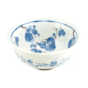 Golden Lion Japanese Style Rice Bowl - 6 Inch Ceramic Noodle Soup Bowl with Lucky Golden Lion Design, Perfect for Ramen, Udon, and Cereal