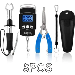 Your Complete Fishing Companion: Multi-Tool Set with Saltwater Proof Pliers, Gripper & Scale - Essential Gear for Serious Anglers