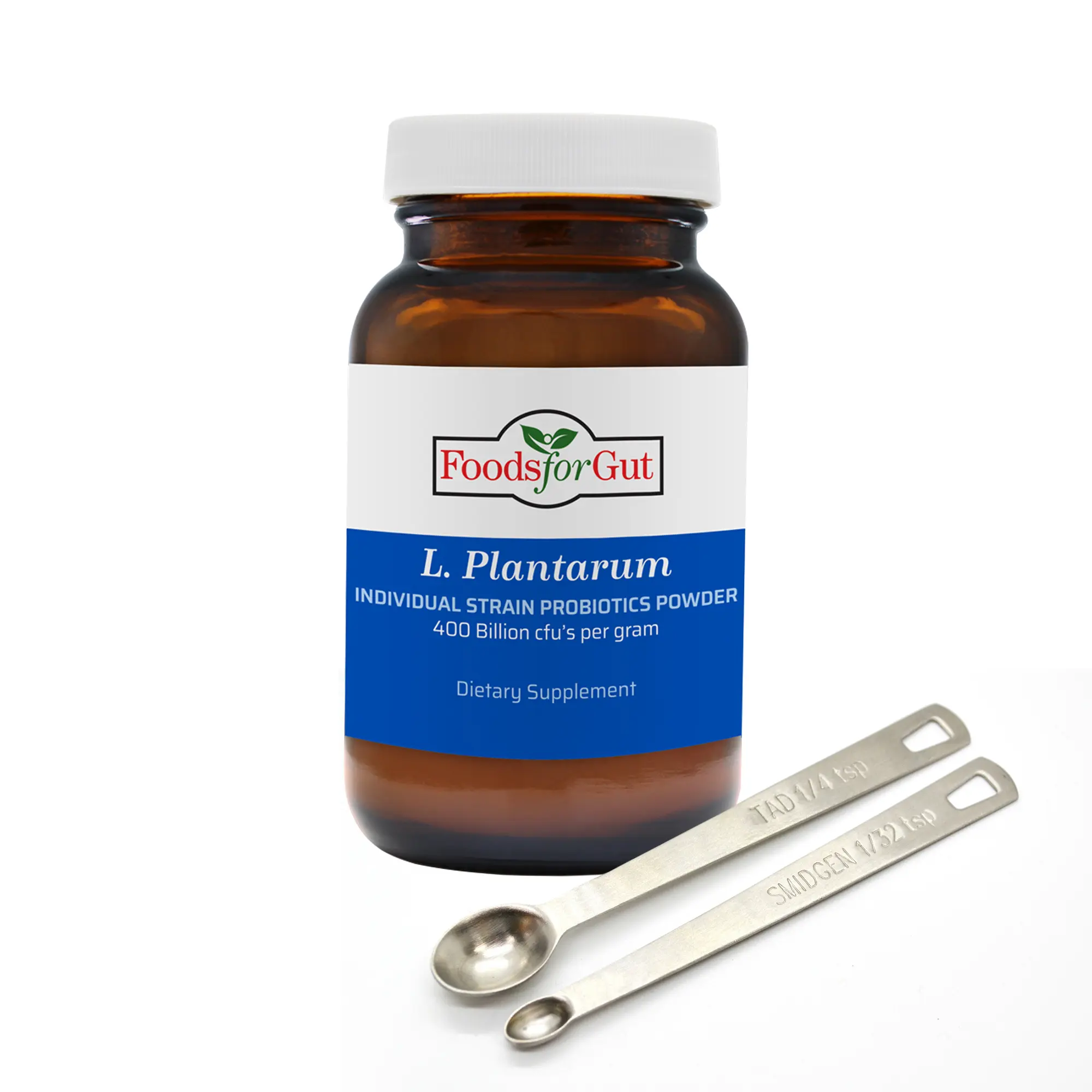 Foods For Gut Lactobacillus Plantarum Probiotic Powder 400 Billion cfu's | Made in USA | No Additives | Direct from Manufacturer | No Third-Party Storage | Immune Support | L. Plantarum
