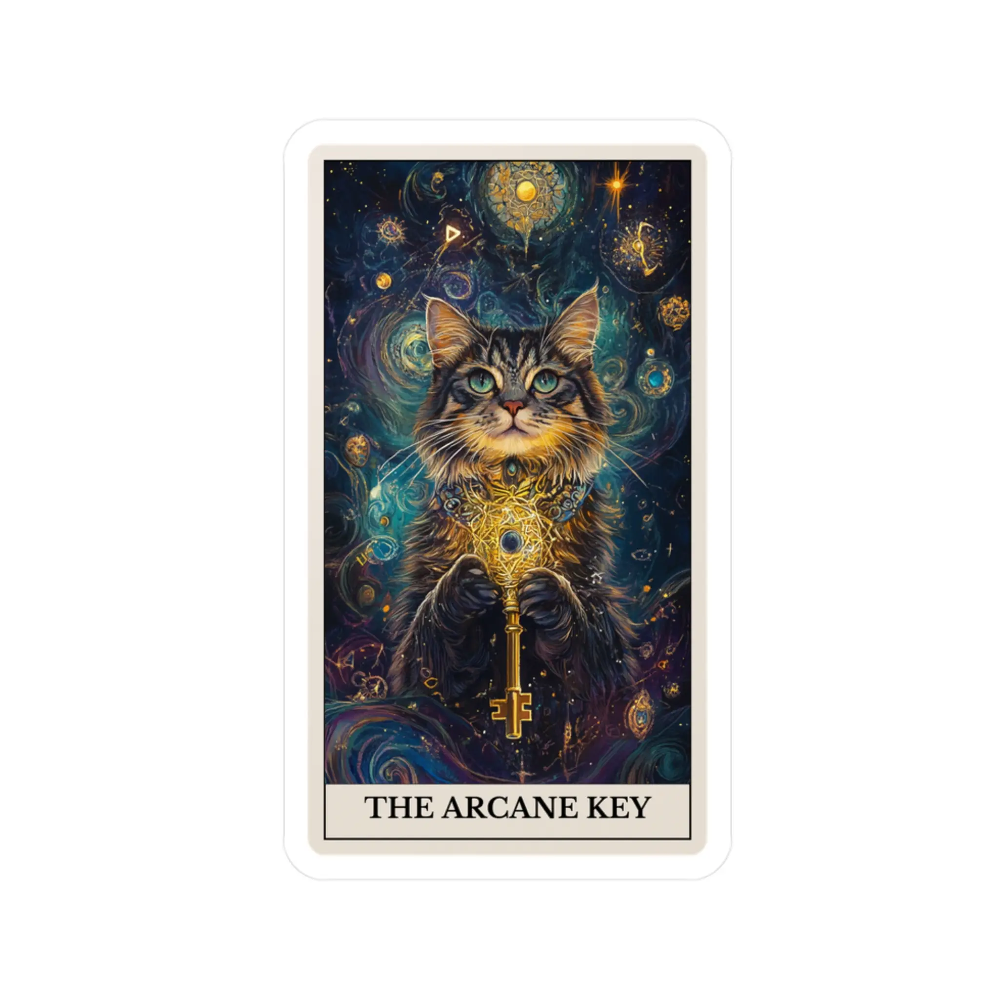 The Arcane Key Tarot Card Sticker