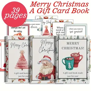 Christmas Gift Card Book, Fun Holiday Keepsake for Teens & Students, Perfect Gift for Daughter, Son & Friends, Tearable Greeting Cards