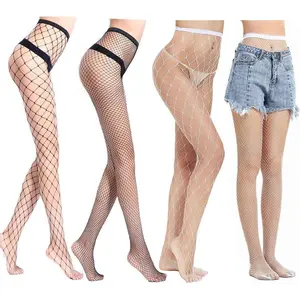 er Fishnet Tights Mesh Stockings Sparkle Rhinestone Glittering Net Pantyhose