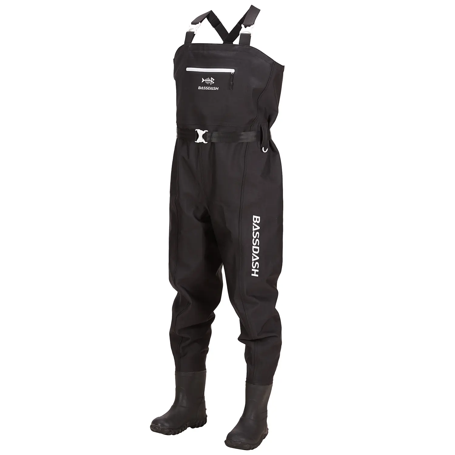 Bassdash 3D Boot Foot Game Wader Ultra High Strength Black Plaid Nylon PVC Fishing Hunting Chest Waders for Men in 7 Sizes Bassdash 3D Boot Foot Game Wader Ultra High Strength Black Plaid Nylon PVC Fishing Hunting Chest Waders for Men in 7 Sizes