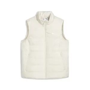 PUMA Womens Essentials Padded Vest Athletic Outerwear Casual - White