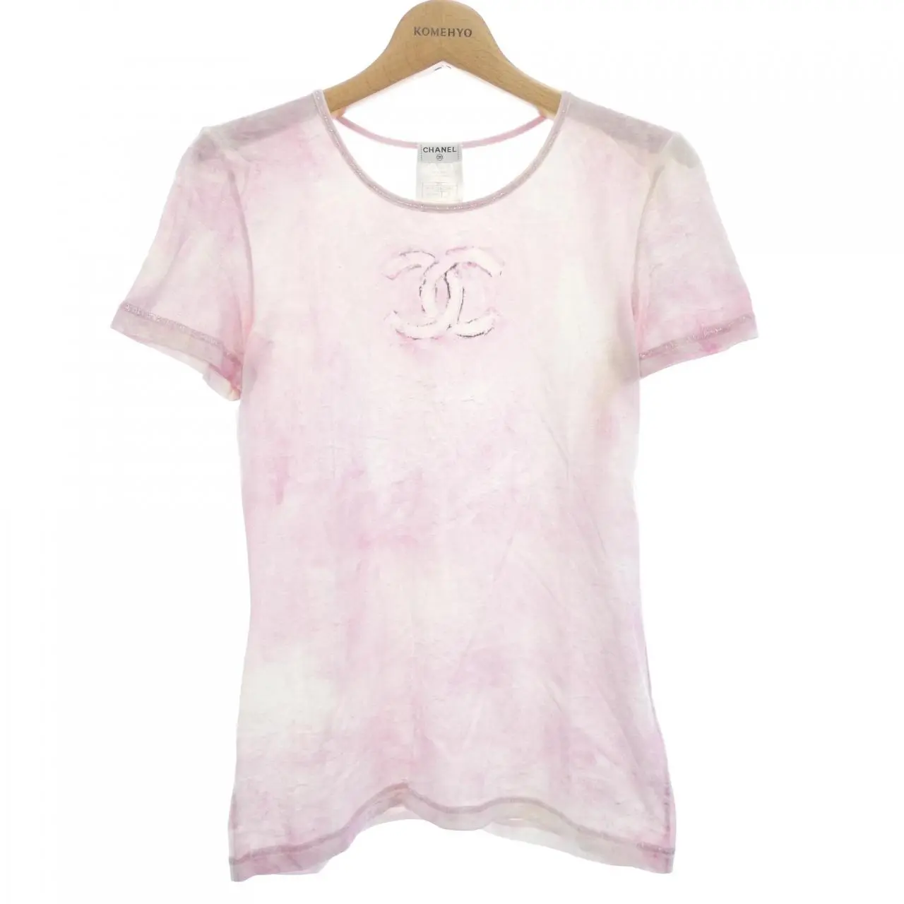 Pre-owned CHANEL Cotton Small Leather Goods T shirt