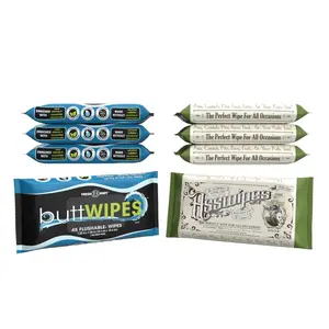 Buttwipes + Asswipes 45ct Flowpack 3+3 Bundle (6 packs total)