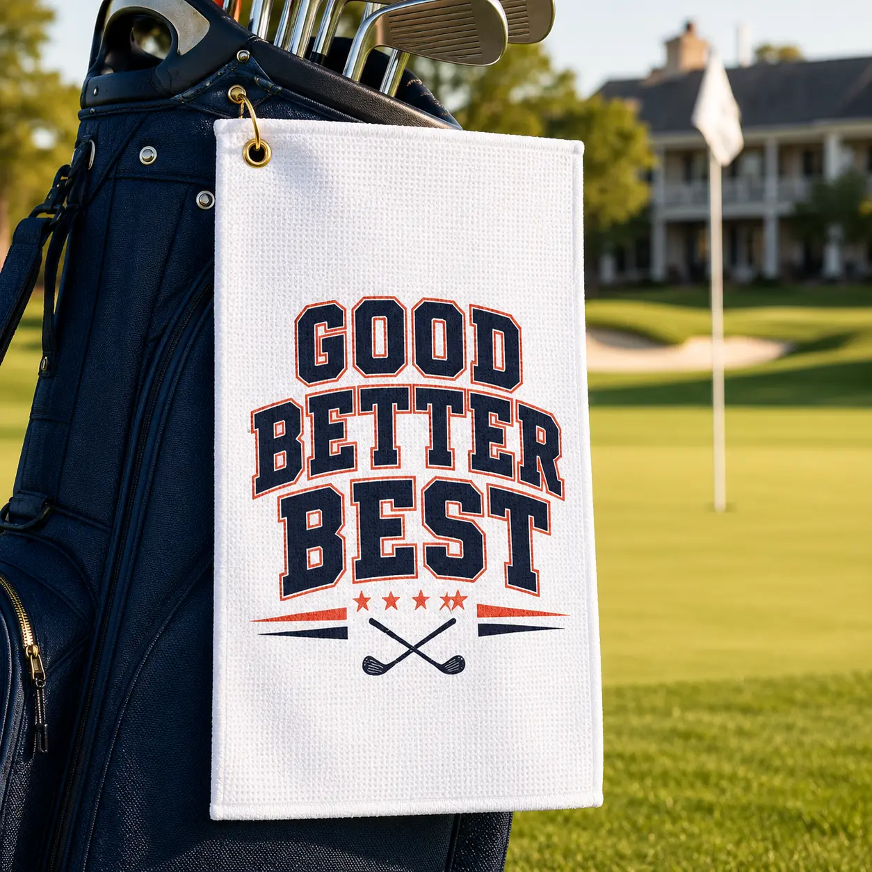 Good. Better. Best. Golf Towel
