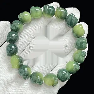 Cat's Paw Bodhi Root Hand Toy Bracelet Student Pliable Temperament White Jade Bodhi Cultural