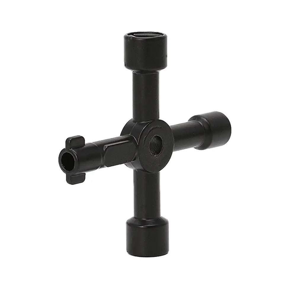 Multifunctional 4 Way Meter Key Service Utility Key for Electric Meter Cabinet / Natural Gas / Bleeding Old Home Radiator