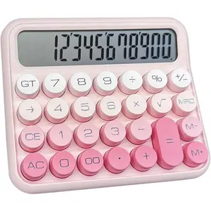 Desk Calculator - 12 Digit Large LCD Display, Big Button Calculator for School,  & Business Use ( Gradient)