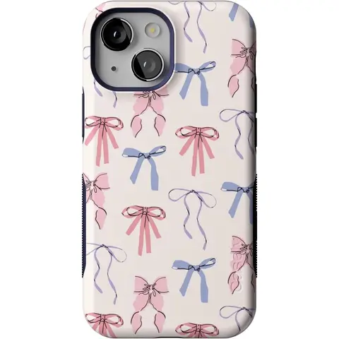 Casely iPhone Bold Case | Coquette Girlie | Pastel Bows | Bold Protective Design | Compatible with MagSafe