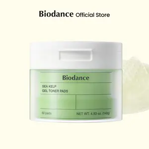 [Biodance Official Shop] Sea Kelp Gel Toner PadsㅣCalming, Soothing, Sebum Control, Hydrating | 4.93 fl.oz.(140g), 60Pads