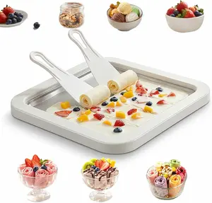 2026 Ice Cream Roll Maker, Instant Ice Cream Maker,Soft Serve Ice Cream maker,Perfect for Frozen Yogurt,Food grade stainless steel ice cream roll machine for Slushies Frozen Yogurt Sorbet and Gelato