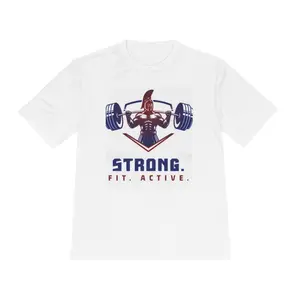 Strong Fit Active Tee — Spartan Weightlifting Gym Shirt