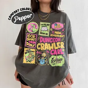 Dungeon Crawler Carl Stamp Comfort Colors Shirt, God Damnit Princess Donut Tshirt, I’m Yelling Carl, You Will Not Break Me, SciFi Book Lover