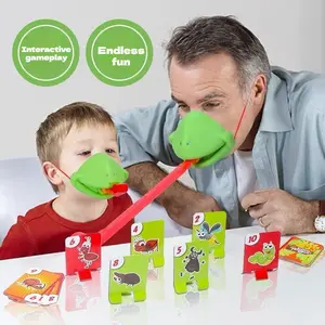 Tiktok Frog Mouth and Tongue board game, greedy snake chameleon lizard playing card games, parent-child interactive tabletop children's toys can cultivate children's ability to focus, observe, judge, react, and play games for many people.