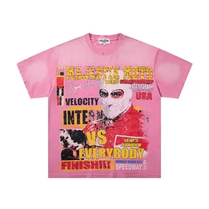Y2K Oversized Pink Majestik Moto Racing Graphic Tee Cotton Soft Breathable Fabric Casual Streetwear Daily Wear Party Outfit Hip Hop Style Men Women Unisex Trendy Vintage Fashion Comfortable Fit