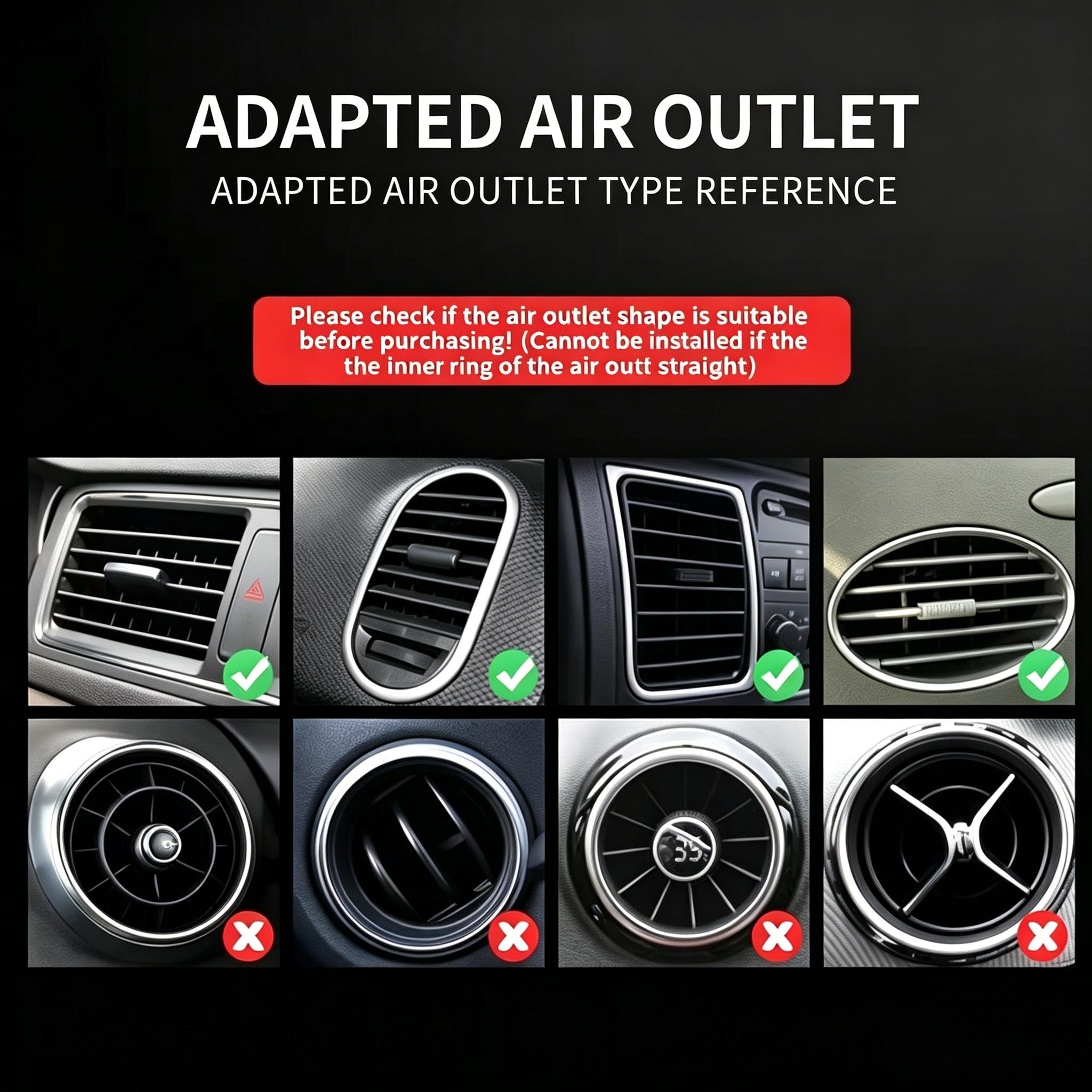 Car Air Vent Trim Strips Universal Fit Car Interior Decor Accessories Easy Install Colorful Air Conditioner Vent Decoration Cool Car Gadget for Car Lovers & Styling Enthusiasts