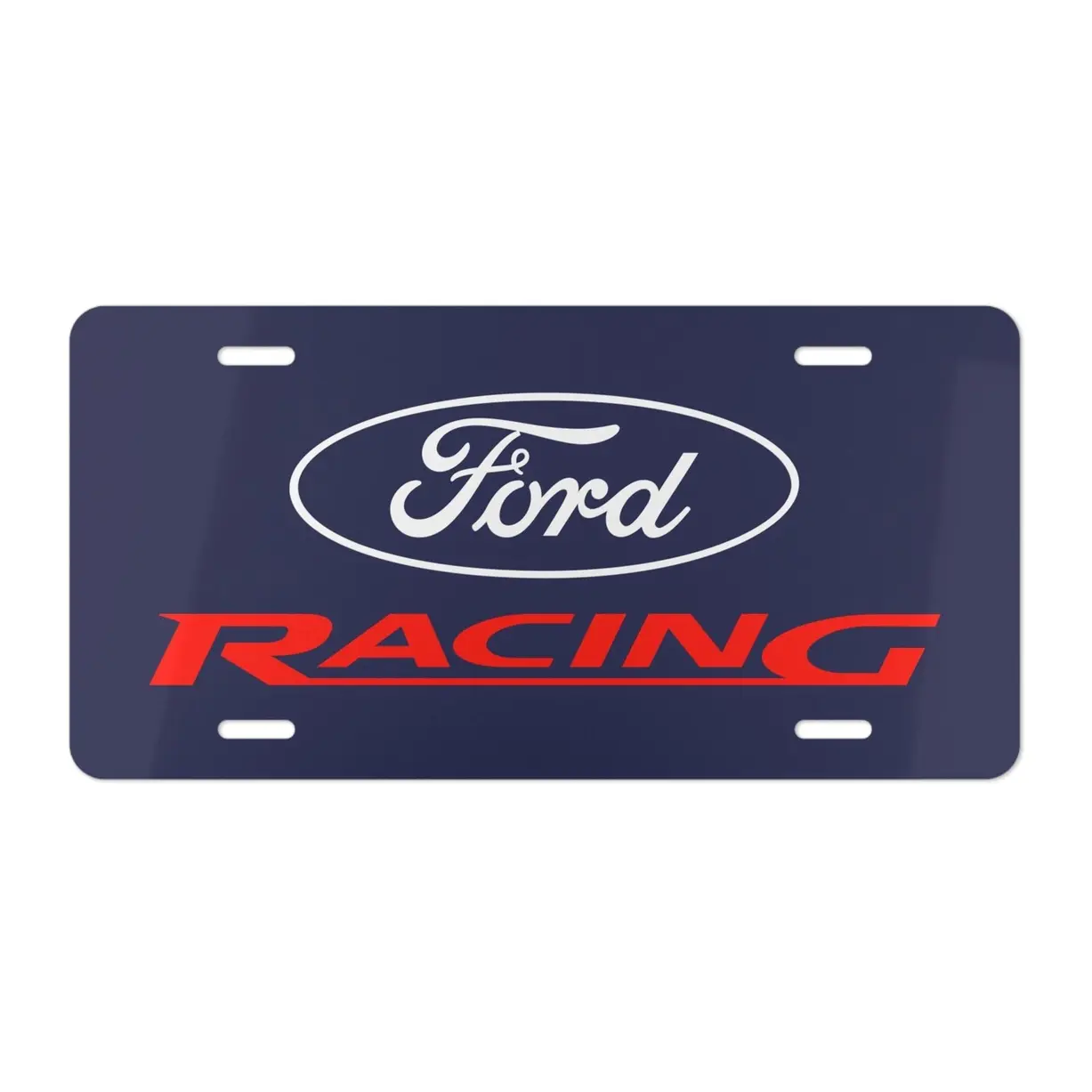 Ford Racing Custom Vanity Plate - Perfect for Racing Lovers | Aluminum