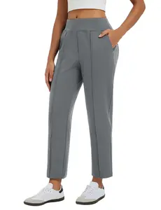 baleaf 26" Womens Travel Pants Stretch Golf Pants with Pockets Petite Ankle Dressy Work Business Casual Slacks Breathable Soft Lightweight trousers