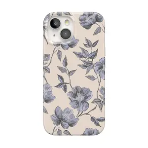 Casely iPhone 15 Case | Ink & Iris | Vintage Floral | Compatible with MagSafe | Classic Ultra Thin Design