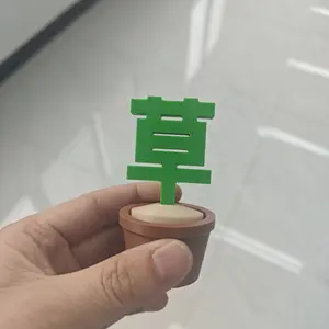 [Grass Pot] Creative and Fun Decorative Item, Stress-Relief Gadget, Office Desk Potted Plant Decoration