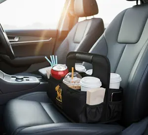 DRINK CAMEL's 6-Cup Drink Carrier Insulated Reusable Caddy for Coffee Runs & Events Eco-Friendly Foldable with Custom-Fit Slots for 8-32oz Bottles Lightweight & Sturdy Mug Tumbler