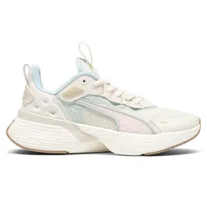 PUMA Womens Softride Sway Lace Up Running Sneakers Shoes - Off White