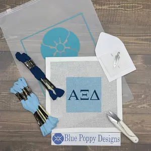 Alpha Xi Delta 4x4 Needlepoint Kit
