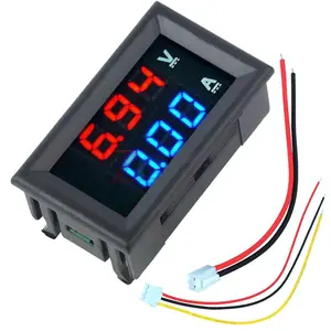 Digital Multimeter Tester with Dual LED Display, Voltage Current Meter, Portable Electrician Tool for AC/DC Testing