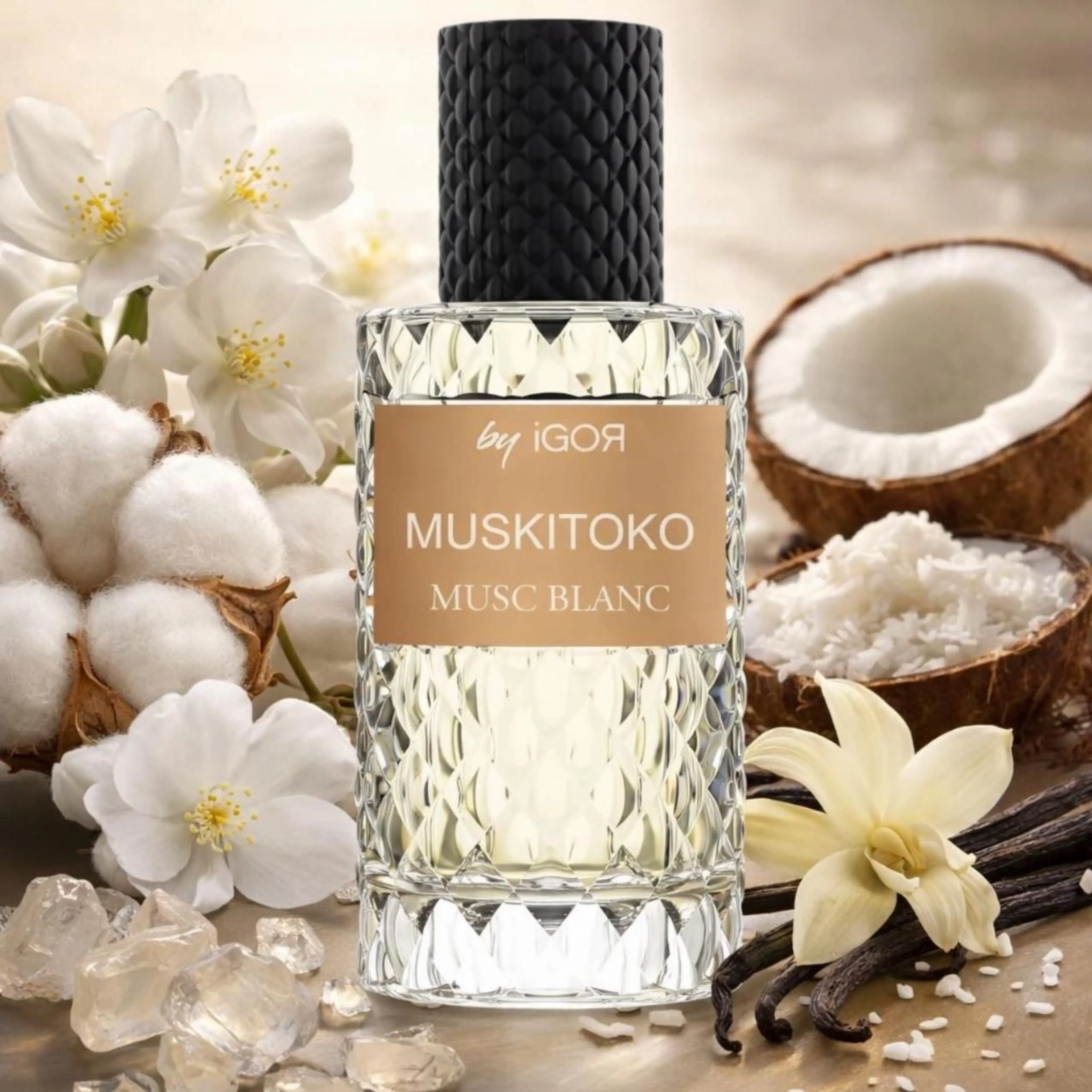 Musk Blanc Perfume by Les Parfums d'Igor – Fresh & Soft Musky Fragrance with Lemon, Rose & Vanilla Touch | Long Lasting Unisex Perfume 50ML