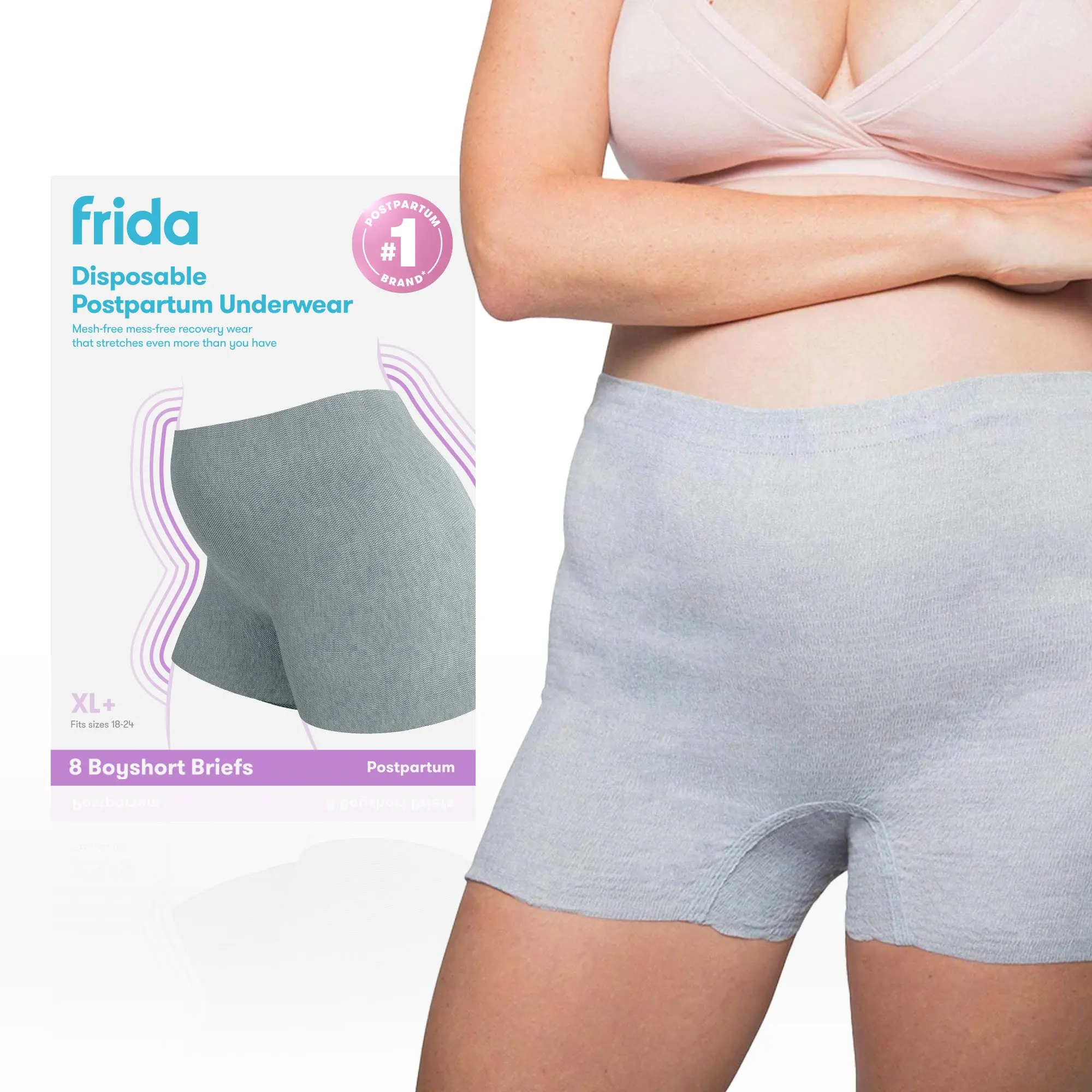 Boyshort Disposable Postpartum Underwear (8 Pack) Boyshort Disposable Postpartum Underwear (8 Pack)