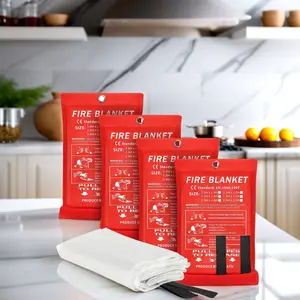 Emergency Fire Blanket, Flame Retardant Blanket for Home, Kitchen, School, Grill, Car, Office, Warehouse - 40” x 40” No Brand