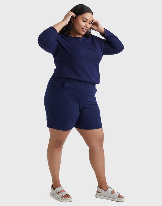 Hanes Just My Size Women's Cotton Jersey Pull-on Shorts 7" (plus ) Comfortable Fit Soft Stretch Fabric Breathable Oj206