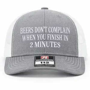 Beers Don't Complain Embroidered Richardson 112 Trucker Hat