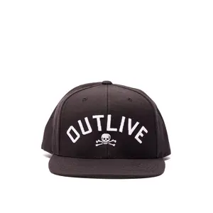 OUTLIVE Wool Blend Black Embroidered Snapback