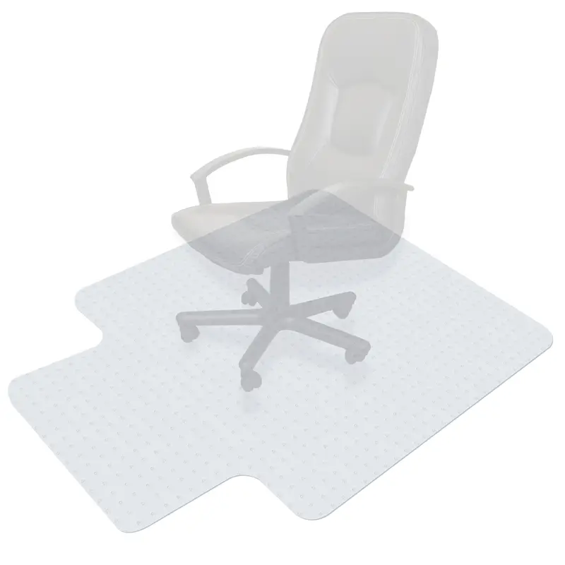SuperDeal PVC Transparent Durable Anti-Skid Sliding Chair Mat for Home/Office, Spill-Safe, Smooth Surface, Scratch-Proof, Effortless Movement, Carpet Floor Protector (2 Sizes: 36"x48", 46"x60")
