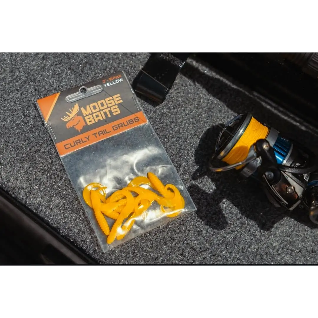 Moose Baits Curly Tail Grubs
