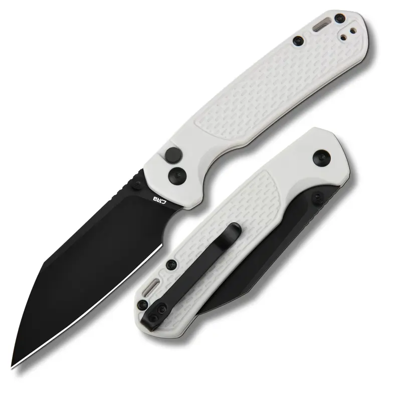 CJRB Pyrite-Light Pocket Knife with AR-RPM9 Steel Pocket Folding Knife - 3.34in Blade, Lightweight Tool with Pocket Clip, Cool Gift for Guys, Tactical Camping Emergency Survival Kit Supplies, High Hardness Knives, Survival Equipment Set