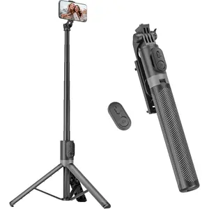 71" Phone Tripod & Selfie Stick, Portable  in  Extendable Cell Phone Tripod Stand, with  Remote Control for //Android/Camera
