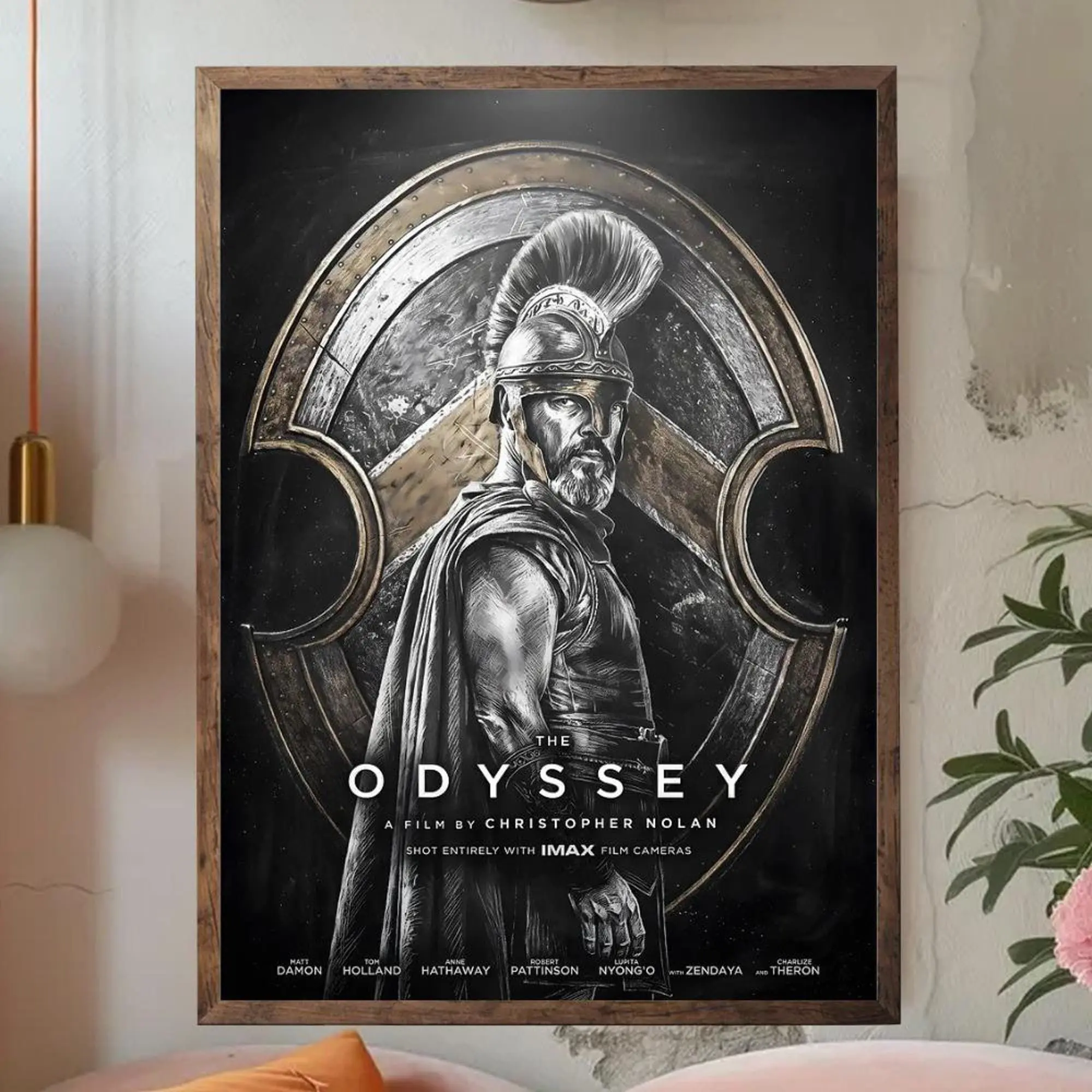 The Odyssey Movie Poster, Ancient Helmet Epic Wall Art( Unframed - Print Only )
