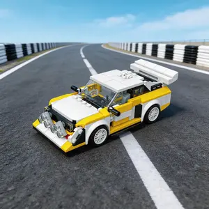 Off-Road Car Theme Building Blocks Set, 3D DIY Puzzle Toy, Includes Jeep, Pickup, Colorful Cars, Perfect Gift for Racing Enthusiasts