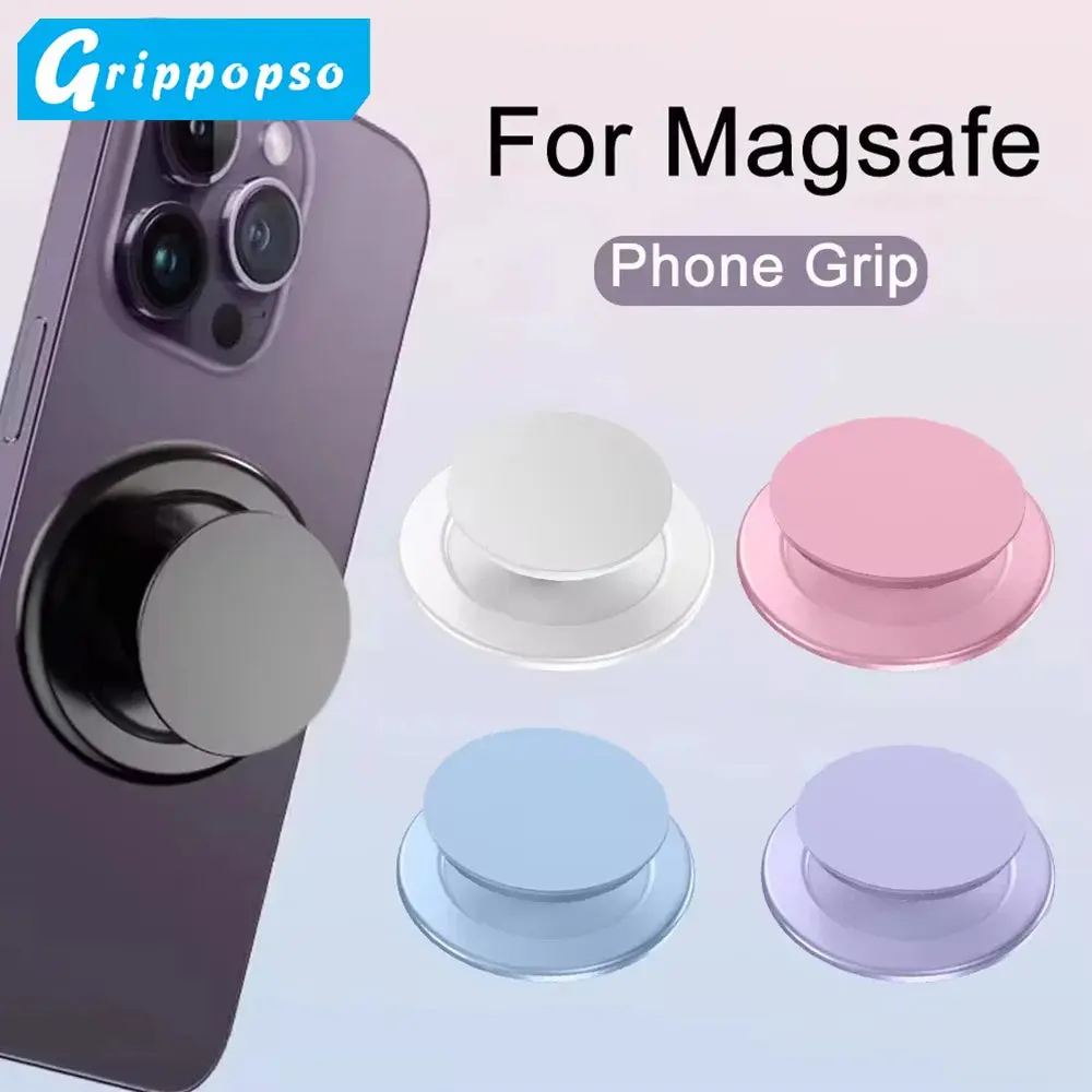Grippopso Magnetic Foldable Grip & Stand – iPhone 13–16 Ring Hol